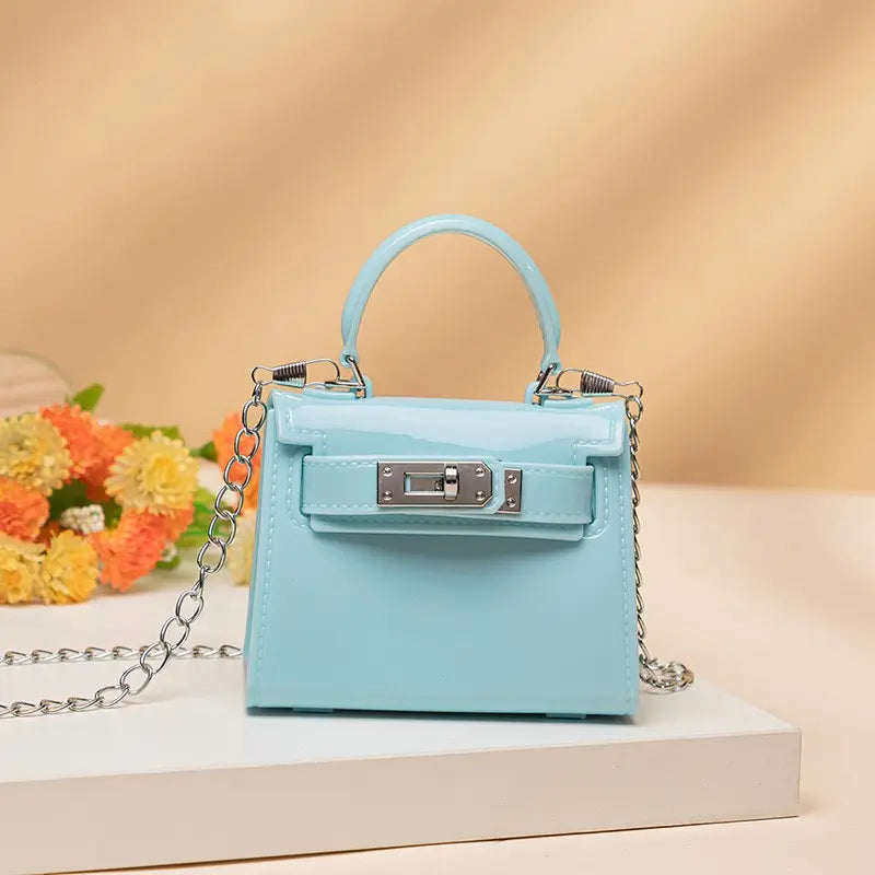 Compact Coin Purse with Detachable Chain Strap