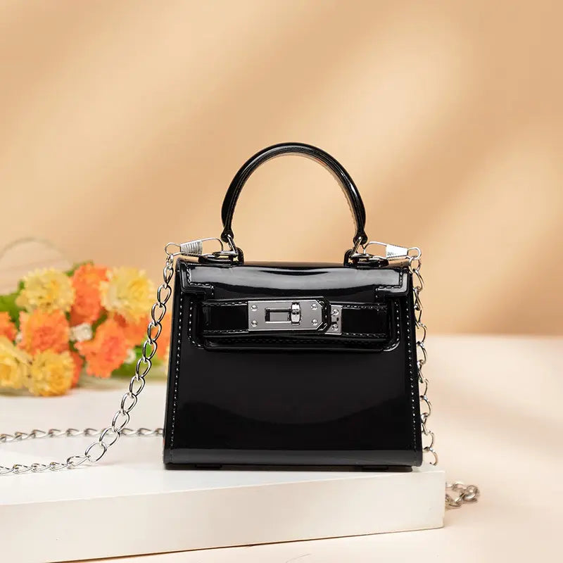 Compact Coin Purse with Detachable Chain Strap