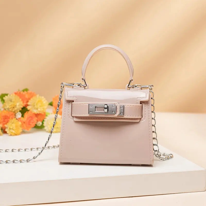 Compact Coin Purse with Detachable Chain Strap