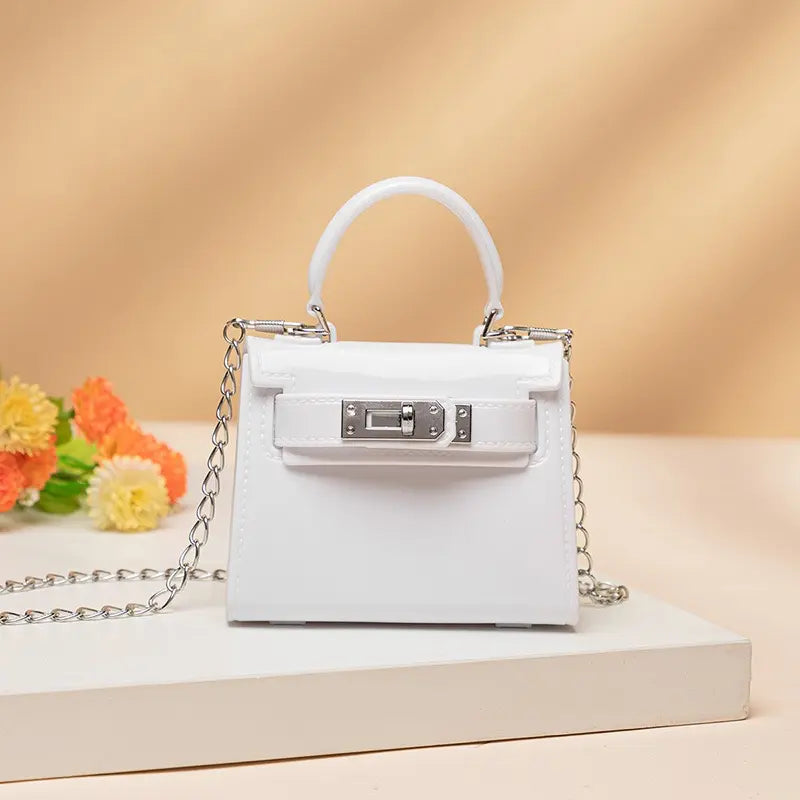 Compact Coin Purse with Detachable Chain Strap