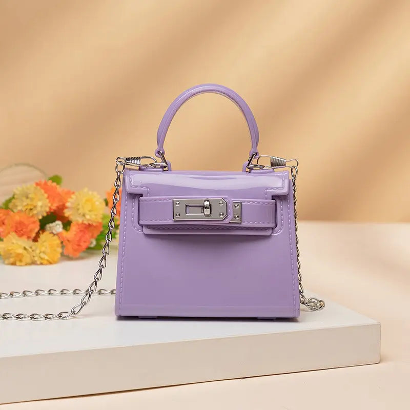 Compact Coin Purse with Detachable Chain Strap