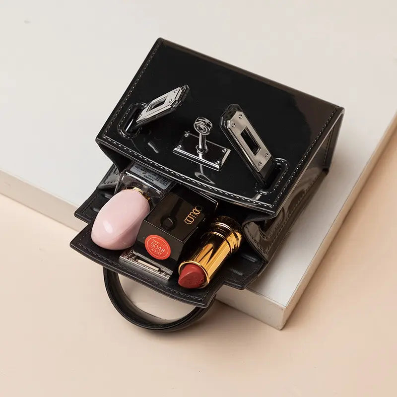 Compact Coin Purse with Detachable Chain Strap