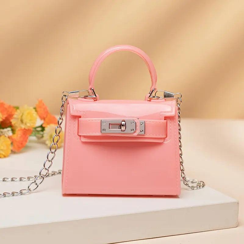Compact Coin Purse with Detachable Chain Strap