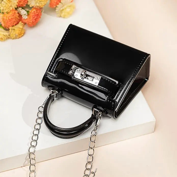 Compact Coin Purse with Detachable Chain Strap