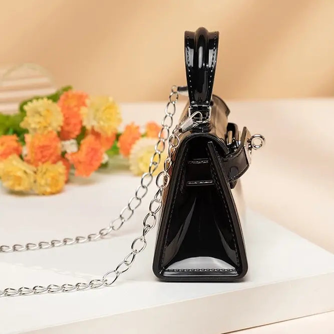 Compact Coin Purse with Detachable Chain Strap