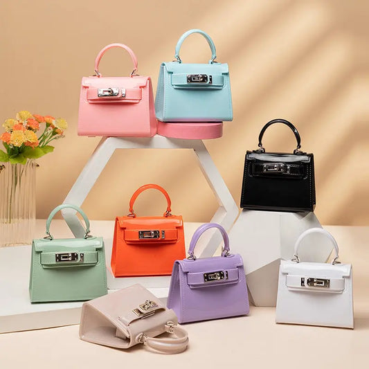Compact Coin Purse with Detachable Chain Strap