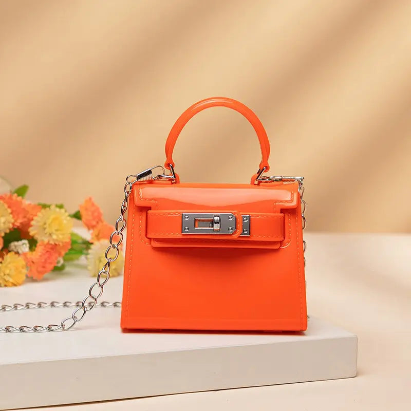 Compact Coin Purse with Detachable Chain Strap